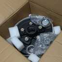 Trailer Brake Drum Kit, 5-Hole, 4.5" Bolt Circle Brake Drum for 3500 lb Axles, Replacement Brake Hub Drum Assembly for Rvs, Trailer and Semi Truck
