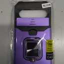 Multifunctional Google Pixel 10 Case/Pixel 10 Pro Case with Card Holder and Sliding Camera Cover - Wireless Charging Compatible Pixel 10/10 Pro Wallet Case with Magnetic Kickstand (Purple)