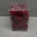 30pcs Velvet Christmas Ball Ornaments, Flocked Shatterproof Christmas Ornaments Hanging Xmas Tree Decorations Set for Home Party Holiday Decor (MultiSize, Burgundy)