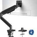 MOUNTUP Single Monitor Mount with USB Fits 49 42 40 35 34 32 27 24 inch Large Screen, Heavy Duty Monitor Arm, Monitors Stand for Desk, Holds 4.4-33 lbs, Ultrawide Monitors Arm, VESA Mount