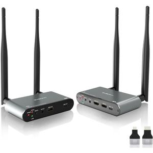 SVBONY TransAir2 Wireless HDMI Transmitter and Receiver 4K 30Hz, 5.8GHz, 1TX to 4 RXS, 1000 FT, HDMI Loop-Out, IR Extend, 0.06s Latency, 9 Channels, from PC, Laptop, STB to TV, Projector, Monitor