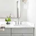 21 in. W x 4 in. H Sidesplash in Golden Calacatta, 21 Inch Universal Bathroom Vanity Sidesplashes, Quartz Side Splash for Bathroom Vanity Sink Top