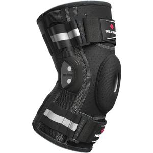 NEENCA Professional Knee Brace for Knee Pain, Adjustable Hinged Knee Support with Removable Side Stabilizers, Strong Stability for Joint Pain Relief, Arthritis, Meniscus Tear, ACL, PCL, Runner, Sports, Large, Black - Single