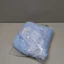 6ft Baby Blue Tulle Tablecloths for Rectangle Tables Light Blue Table Cloths Rectangle Wrinkle Free Stretch 6 Foot Table Cover with Tutu Skirt for Baby Shower Boy Birthday Party Banquet Buffet Cake