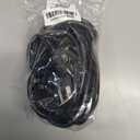 Extension Cord, 10 Ft, 3 Prong Outlet Extender, Indoor, 13 Amps, 125V, Black