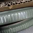 Gibson Elite Deerfield 16-Piece Stoneware Dinnerware Set  Matte Green Stackable Plates and Bowls, Reactive Glaze Finish, Service for 4  Microwave & Dishwasher Safe
