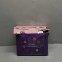 Heated Blanket Throw 50" x 60" - Soft Flannel Sherpa Electric Blanket Throw with 5 Heating Levels & 4 Hours Auto Off, Machine Washable, Ideal Gift for Grandma (Purple)