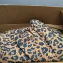 LifeTB Leopard Comforter Set Queen Comforter Set 3 Pieces Leopard Print Comforter Fluffy Soft Microfiber Bedding Set for All Seasons Animal Cheetah Print Queen Size Comforter with 2 Pillowcases