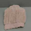 decorUhome Summer Cozy Faux Fur Throw Pillow Covers 12x20 Set of 2 Decorative Soft Plush Striped Lumbar Modern Farmhouse Boho Couch Pillow Cases with Velvet Back for Sofa Bed Living Room, Pink