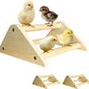 2 x Chicken Toys, Roosting Bars for Chicks in Coop and Brooder, Wooden Chicken Perch, Coop Accessories for Large Bird, Baby Chicks, Parrot, 2 Pack