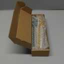 Yinkin 6 Pcs Wavy Glass Straws Reusable Curved Straw Shatter Resistant with 2 Cleaning Brushes Clear Silly High Borosilicate for Kids Adults Smoothies Juice (Colorful, 8 Inch)