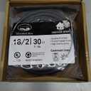 18AWG 18/2 2 Core Shielded Wire CNC Wire (30FT) UL2464 Tinned Copper Core 18 Gauge Cable Speaker Wire for CNC Router Machine, CNC VFD Spindle, Electrical Appliance, Transformer and 3D Printer,etc