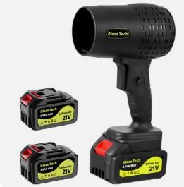 Blaze Tech Leaf Blower 2 Pcs Batteries, Powerful Fan 2*3.0Ah Batteries And Charger Included