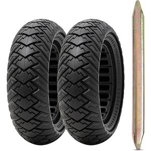 10 Inch Electric Scooter Wheels - 2 PCS 10x3.0 Solid Tires, Front or Rear Replacement, Compatible with 10x3.0 Electric Scooter Tire