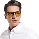 JW MARRIOTT Blue Light Blocking Glasses,Blue Light Glasses Women Men,Anti Blu-Ray Clear Gaming Glasses Lense