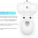 Bidet Seat for Toilet Elongated Non Electric, Dual Nozzle Bidet Toilet Seat with Adjustable Water Pressure, Easy Install PP Toilet Seat for Personal Hygiene and Bathroom Upgrade