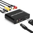 Aodafy HDMI ARC Audio Extractor, HDMI ARC to Optical RCA Audio Adapter, for TV to Sound bar Sound System Speaker Amplifier