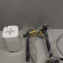 3-Lights Black and Gold Bathroom Light Fixtures Over Mirror, Modern Brushed Gold Vanity Lights for Bathroom, Sconces Wall Lighting with Square Glass Shade for Mirror Bedroom Hallway