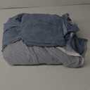 DAUAOTO King Size Duvet Cover Set 104"X90" Zipper Closure, Washed Cotton Bedding Reverse to Yarn-Dyed Stripe, Chambray (King 104"X90" + 2 Shams 20"X36")