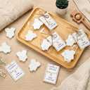 Loopeer 30 Sets Baby Shower Favors for Guests White Shirt Shape Mini Handmade Scented Soap with Opp Bags and Thanks Tags Party Gifts for Gender Reveal Baptism Shower Wedding
