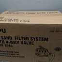 CIPU 10-inch Sand Filter Pump System for Above Ground Pools, 0.25HP 115V Pool Sand Filter with 4-Way Valve