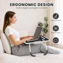 Lap Desk for Laptop Tray, Foldable Laptop Bed Desk with Storage Drawer