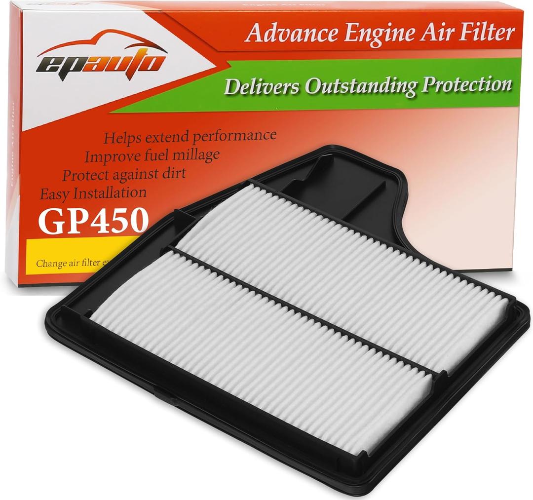 EPAuto GP450 (CA11450) Engine Air Filter, Replacement for Nissan Altima L4 Sedan (20132018)  Rigid Panel Air Intake Filter for 2.5L 4-Cylinder Engine