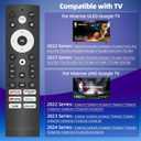 Replacement for Hisense tv Remote, ULED Google tv Remote, with Voice-Control, Bluetooth. Compatible with Hisense 4K ULED Google TV, Mini-LED/ULED Google TV. 