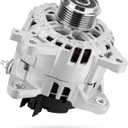 120A High Output Alternator Compatible with Nissan Rogue/Xtrail 2014-2020 L4 2.5L Gas L4 2.0L FHEV Replace# 23100-4BA0A 23100-4BA0B TG12C152 11648N 6-Groove CW Internal Fan & Regulator