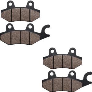 Cyleto Front Rear Brake Pads for Kawasaki Ninja 400 250R 300 EX250 EX400 2008-2023 W175 2018-2019 Z250SL 2014-2018 Z400 KLR650 Eliminator 125 W800