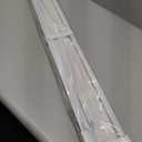 LazBlinds No Drill Vinyl Mini Blinds, 36" W x 64" H, White