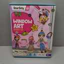 SmartCraft Window Art Fashion Kit with 225 Unique Combinations for Girls 5 to 10 Years Old | Glass Painting Kit | Birthday Gift for 5, 6, 7, 8, 9, 10 | Sun Catcher Art & Craft Activity Kit