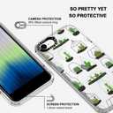 MOSNOVO Case for iPhone SE, iPhone 8 & iPhone 7, [Buffertech 6.6ft Military-Grade Drop Protection] [Anti Peel Off Tech] Clear TPU Bumper Phone Case Cover Design - Botany