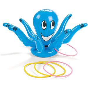 Fun Express Inflatable Octopus Ring Toss Game - Under The Sea Party Decorations & Birthday Party Games for Kids 3-12 | Indoor Outdoor Yard Games | Inflatable Carnival Games for Family Fun