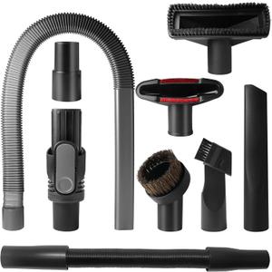 Replacement Accessories for Shark Cordless Vacuum IX141, IZ462H, IZ483H, IZ363HT, IZ361H, IZ163H, IZ362HD. Horsehair Brush, Dust Brush, Extension Hose, Crevice Tool, Dryer. DShaped Connector.