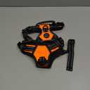 PHOEPET No Pull Dog Harnesses for Small Dogs Reflective Adjustable Front Clip Vest with Handle 2 Metal Rings 3 Buckles [Easy to Put on & Take Off] (XS, Orange)