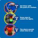 Learning Resources Time Tracker Visual Timer & Clock - 1 Piece, Classroom Tracker, Alarm Clock, Light Up Timer for Classroom, Visual Tracker