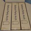 3 Pack Arch Backdrop Stand (7.2FT/6.6FT/6FT), Balloon Arch Stand, Metal Background Arch Stand, Backdrop Arch Frame, Wedding Arch for Backdrop (Gold)