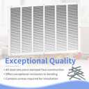 Howeall 30"W x 20"H [Duct Opening Size] Steel Return Air Grille, Air Return Vent Cover for Ceiling and Sidewall - HVAC Air Vent Covers - [Outer Dimensions: 31.75"W x 21.75"H]