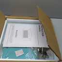 Corner Bamboo Bread Box for Kitchen Counter Large Capacity Rustic Bread Storage Container with Wavy Arcylic Transparent Door Vintage Storage for Homemade Bread (Antique Blue)