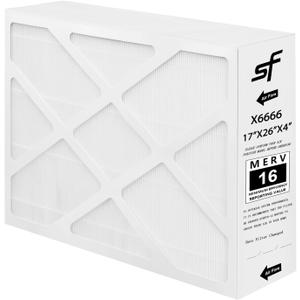 Upgrade X6666 Furnace Air Filter Replacement for Compatible with Lennox Corporation x6666 merv 16 17 x 26 x 4" filter 1 Pack