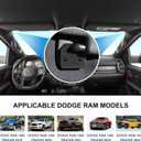 Sun Visor Repair Kit compatible with RAM 1500 2019-2023, 2 pack Sun Visor Clip For Trucks, Aluminum Alloy Visor Clip, Sun Visor Fix Replacement ,Car Repair Kit Accessories, Ram 1500 accessories