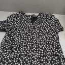 Zeagoo Womens Short Sleeve Tops Dressy Summer Casual Shirts Black Floral 2XL