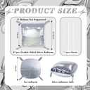 2 x Metallic Silver Square Foil Balloons Wall Backdrop Chrome Silver Balloon Tunnel Garland Arch Kit for New Year Birthday Anniversary Bachelorette Engagement Bridal Shower Disco Party Decorations (20 PCS)