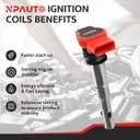 Ignition Coil Pack Replacement for Turbo 2.0 2.0T 3.2L Audi A4 A5 A6 A3 Q5 SQ5 Q7 S4 S5, VW Passat Jetta GTI CC Tiguan 2006 2007 2008 2009 2010 2011 2012 2013 2014 2015 2016, 06E905115E UF529, 4pcs