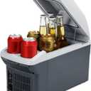 9 Quart (9 Liter) Portable Car Refrigerator & Warmer, 12V Thermoelectric Cooler/Heater for Cars, Trucks, Camping, Travel, Outdoor - Dual-Use Electric Cooler with Car Plug-In