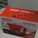Coleman QuickPump Air Pump for Air Beds & Inflatables, Portable Air Pump with Fast Inflation or Deflation, Battery-Powered/Rechargeable/12-Volt/120-Volt Power Options