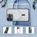 Misea Magnetic for iPhone 16 Pro Case Compatible with MagSafe [Never Yellowing] [Military Grade Drop Protection] Full Camera Lens Protector Plating Soft Clear Phone Case for Women 6.3", Black