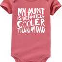 My Aunt Is Cooler Than Dad Baby Clothes Gender Neutral Aunties Bestie girl Outfits boy Bodysuits (12-18 Months)