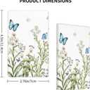 Flower Butterfly Single Blank Light Switch Plates Outlet Covers Decorative Electrical Wall Plate Receptacle Switchplate Decorate Plug Cover For Bathroom Kitchen 4.5 * 2.76 Inch
